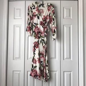 Floral wrap dress